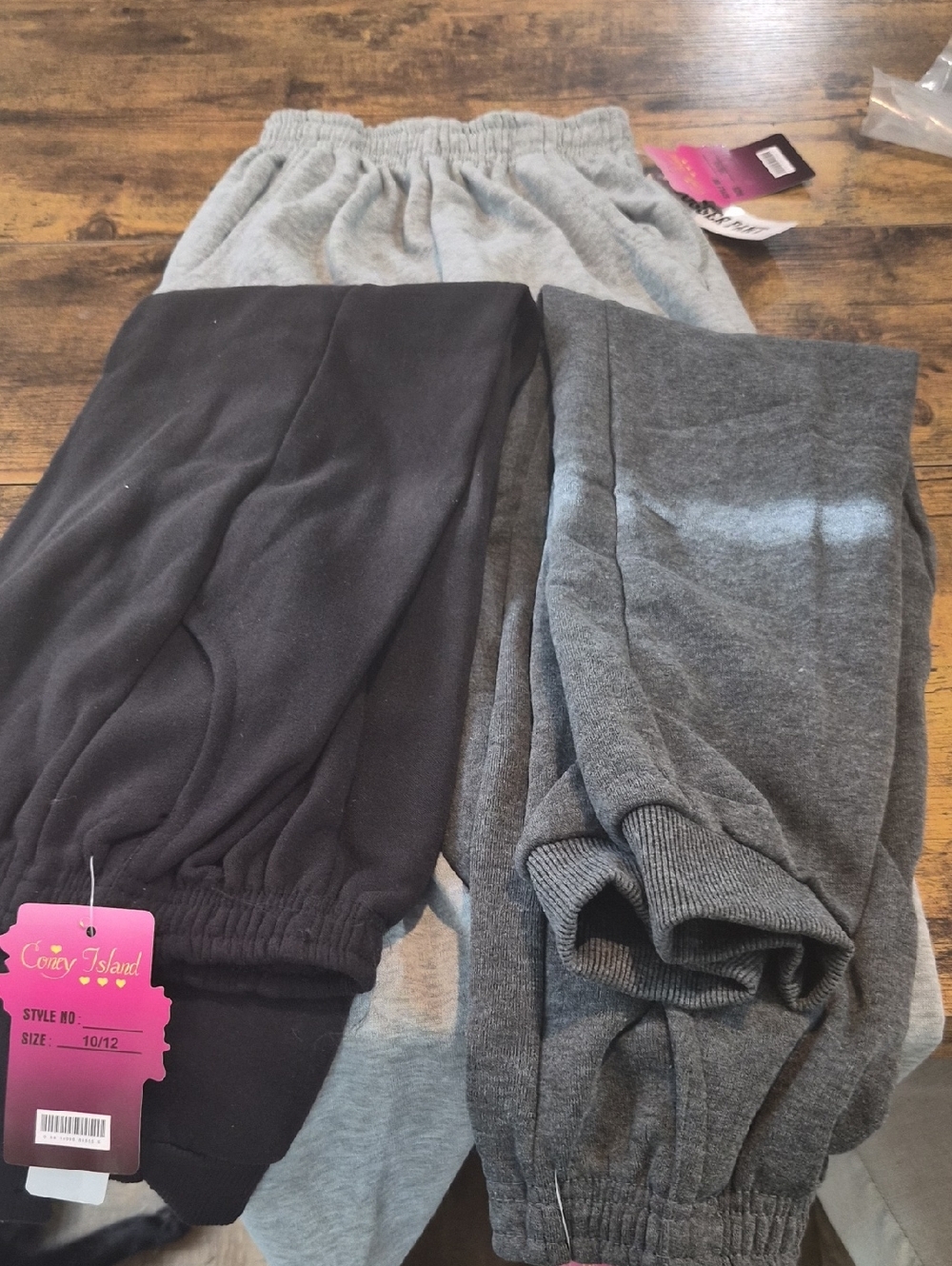 Kids' Sweatpants Coney Island - Black & Gray - Pack Of 3 Size 10/12